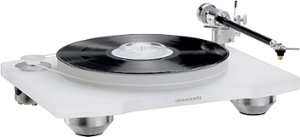 Marantz - TT-15S1 Manual Belt-Drive Turntable for Vinyl Records, Floating Motor for Low-Vibration, Cartridge Included - Transparent White - Angle_Zoom
