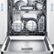 Alt View Zoom 12. Bosch - 800 Series 24" Built-In Dishwasher with Stainless Steel Tub - Black stainless steel.