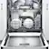 Alt View 12. Bosch - 800 Series 24" Built-In Dishwasher with Stainless Steel Tub.