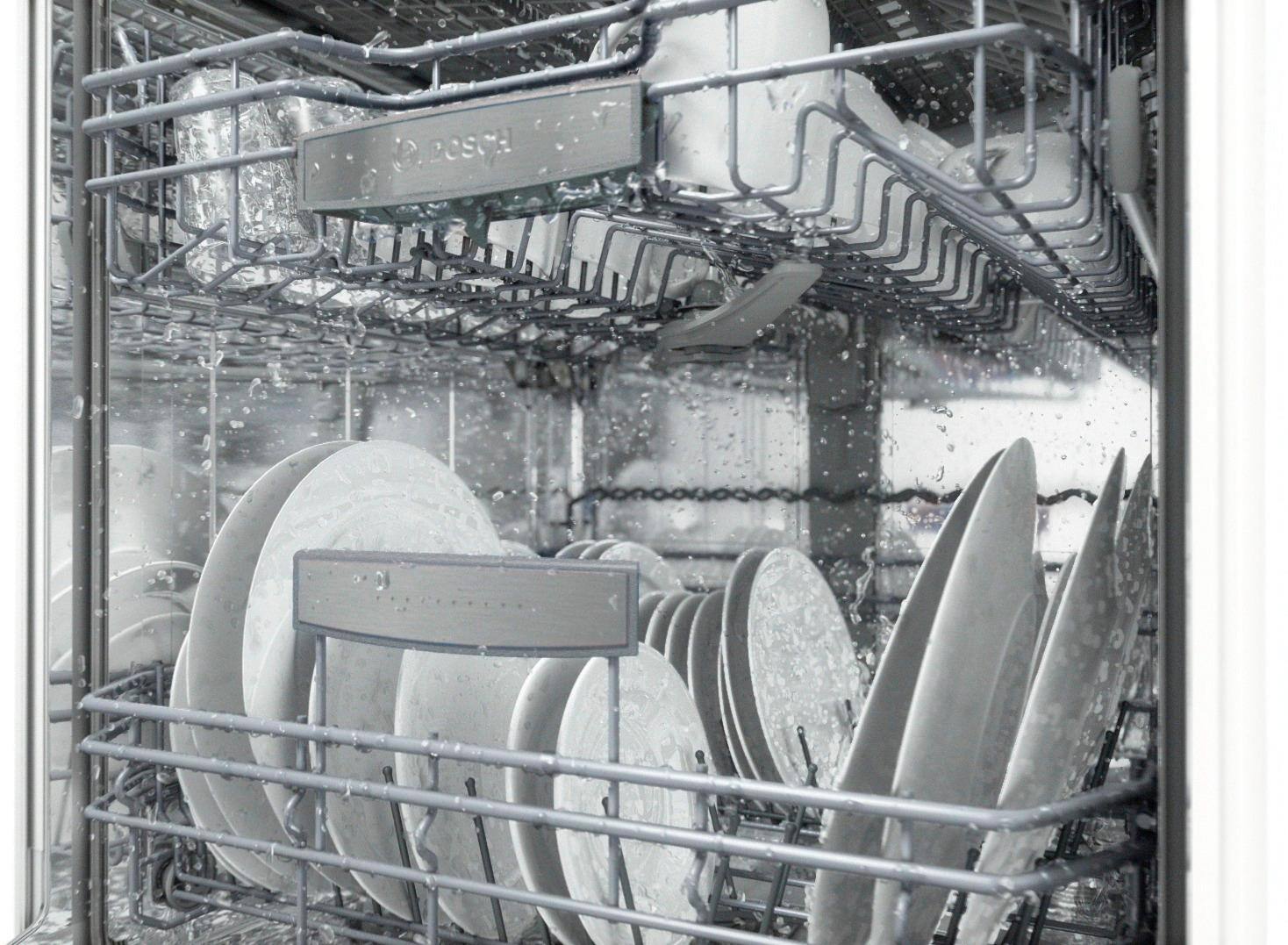 Alt View 15. Bosch - 800 Series 24" Built-In Dishwasher with Stainless Steel Tub.