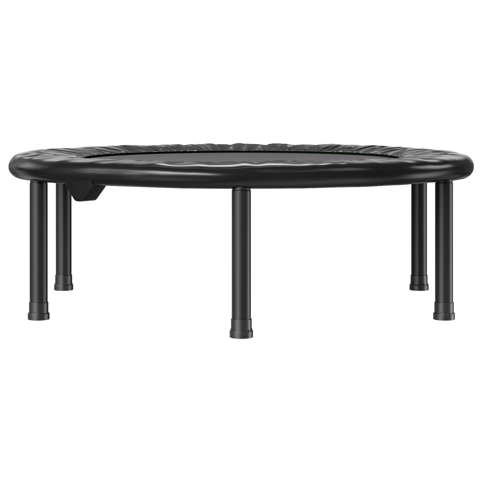 Alt View 5. VEVOR - Foldable Mini Trampoline,36Inch Fitness Rebounder,Max Load 220 lbs Exercise Trampoline,Stable & Quiet Workout Trampoline - Black.