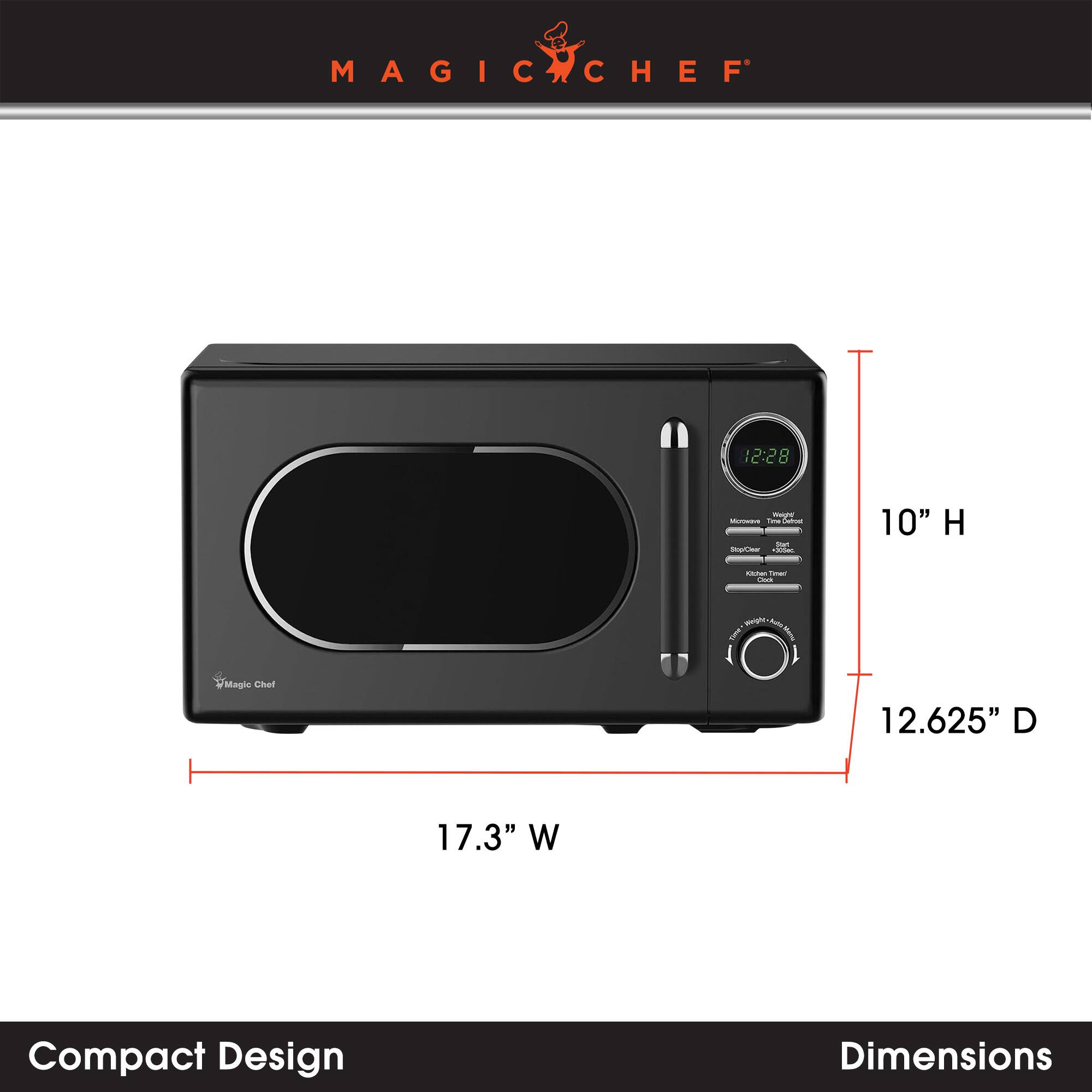 MAGIC CHEF

Compact Design

Dimensions

10" H

12.625" D

17.3" W