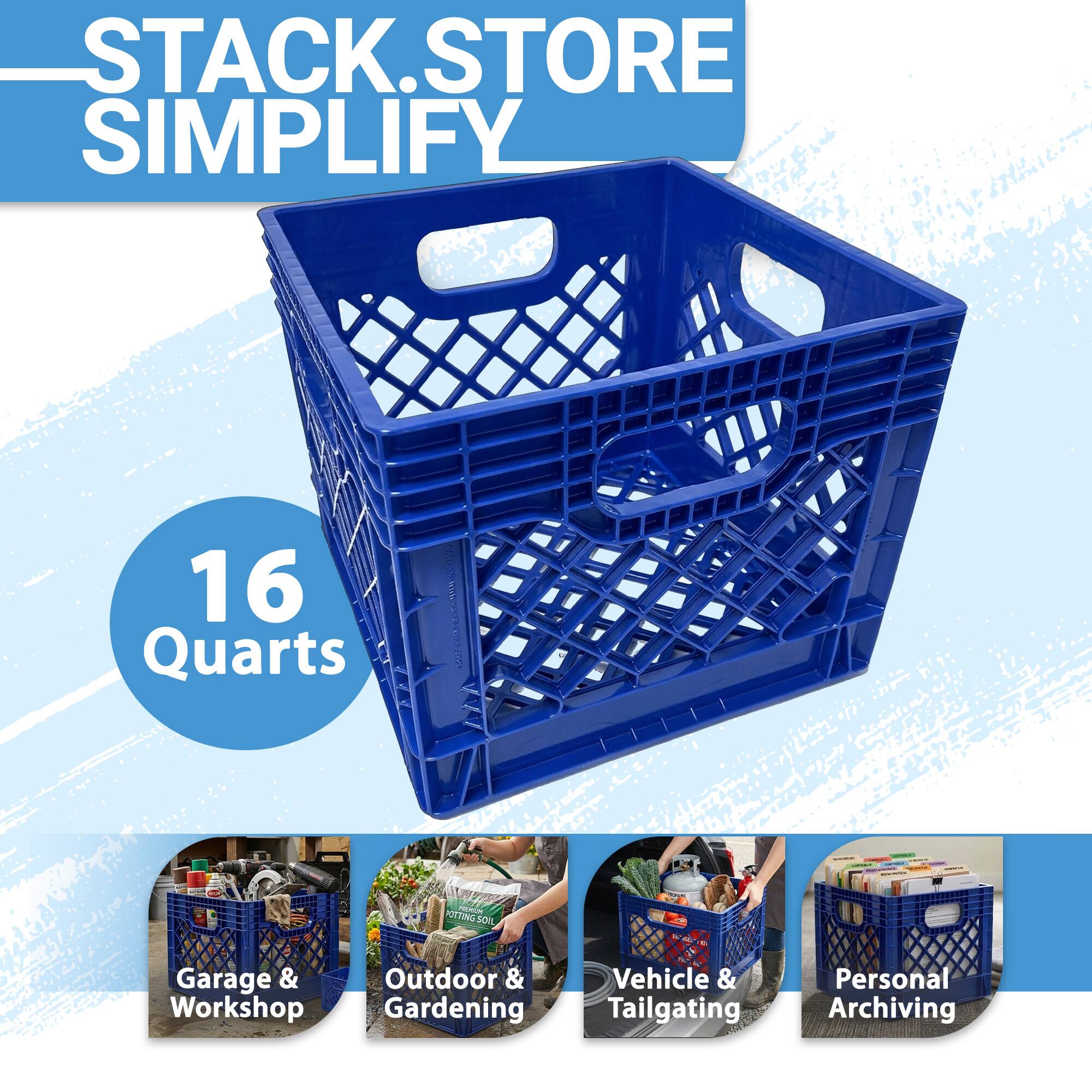 STACK.STORE  
SIMPLIFY  

16 Quarts  

POTTIVO SON  

Garage & Workshop  
Outdoor & Gardening  
Vehicle & Tailgating  
Personal Archiving