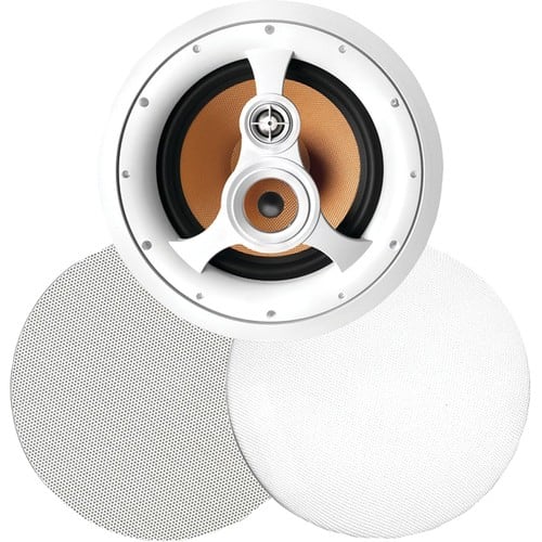 BIC America - H-310C 10", 3-WAY CEILING SPEAKER - White - Larger Front