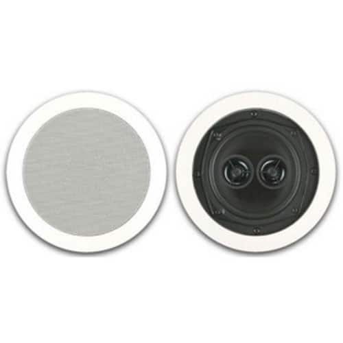 Front. BIC America - 2-way 75 W Speaker - Pack of 1 - White.