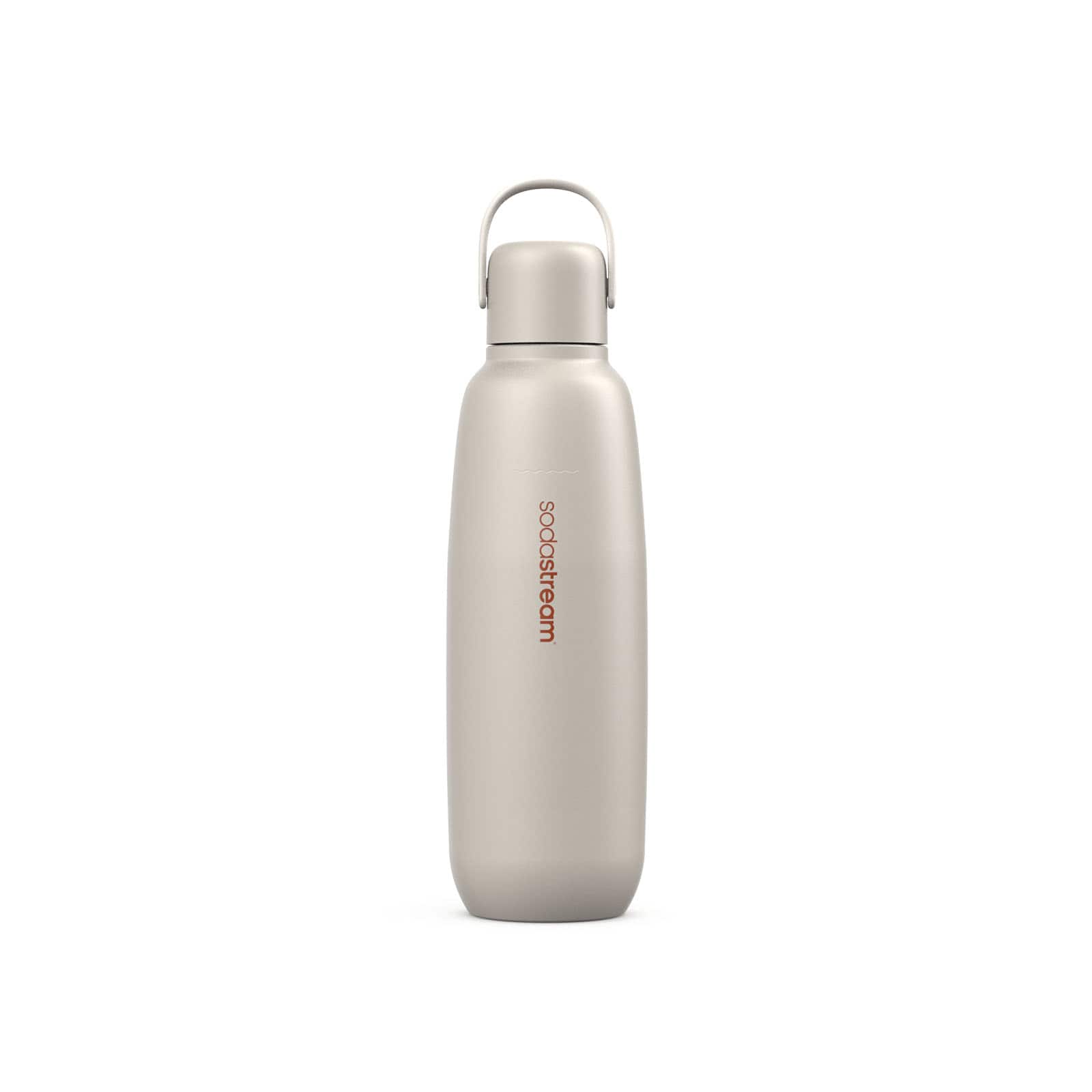 Front. SodaStream - SodaStream® All Metal Bottles (Sand Colored) - Sand.