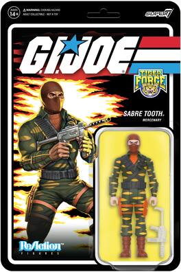 Super7 - G.I. Joe - ReAction Figures Wv8 - Sabre Tooth - Collectibles - Multicolor