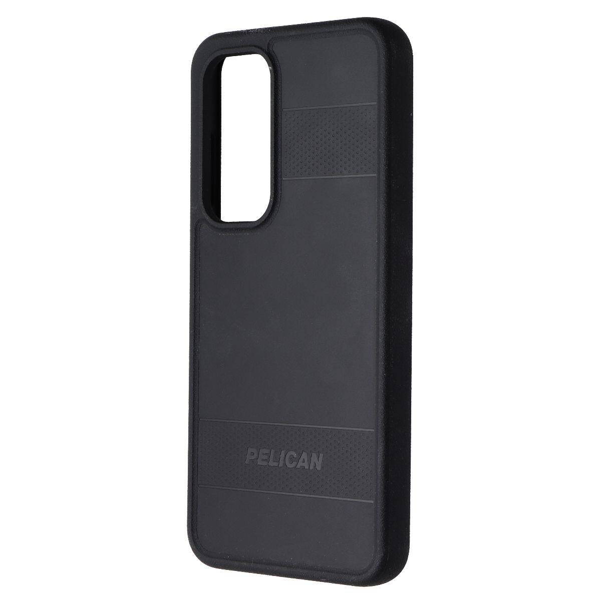 Front. Pelican - Pelican Protector Series Case for Samsung Galaxy S24 FE - Black - Black.