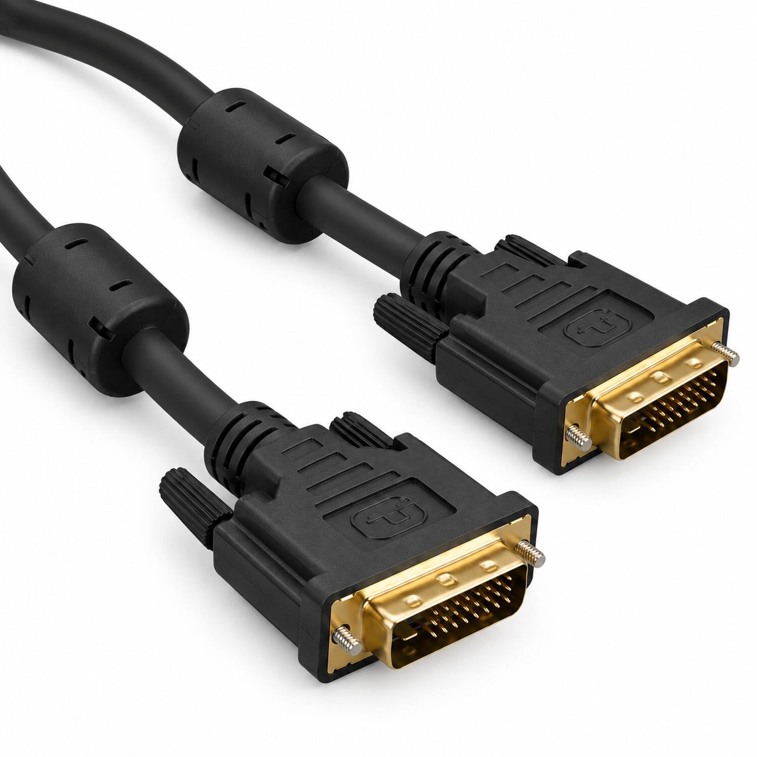 Angle. Sanoxy - 2m DVI-D Male to Male Dual Link Digital Video Cable - Black.