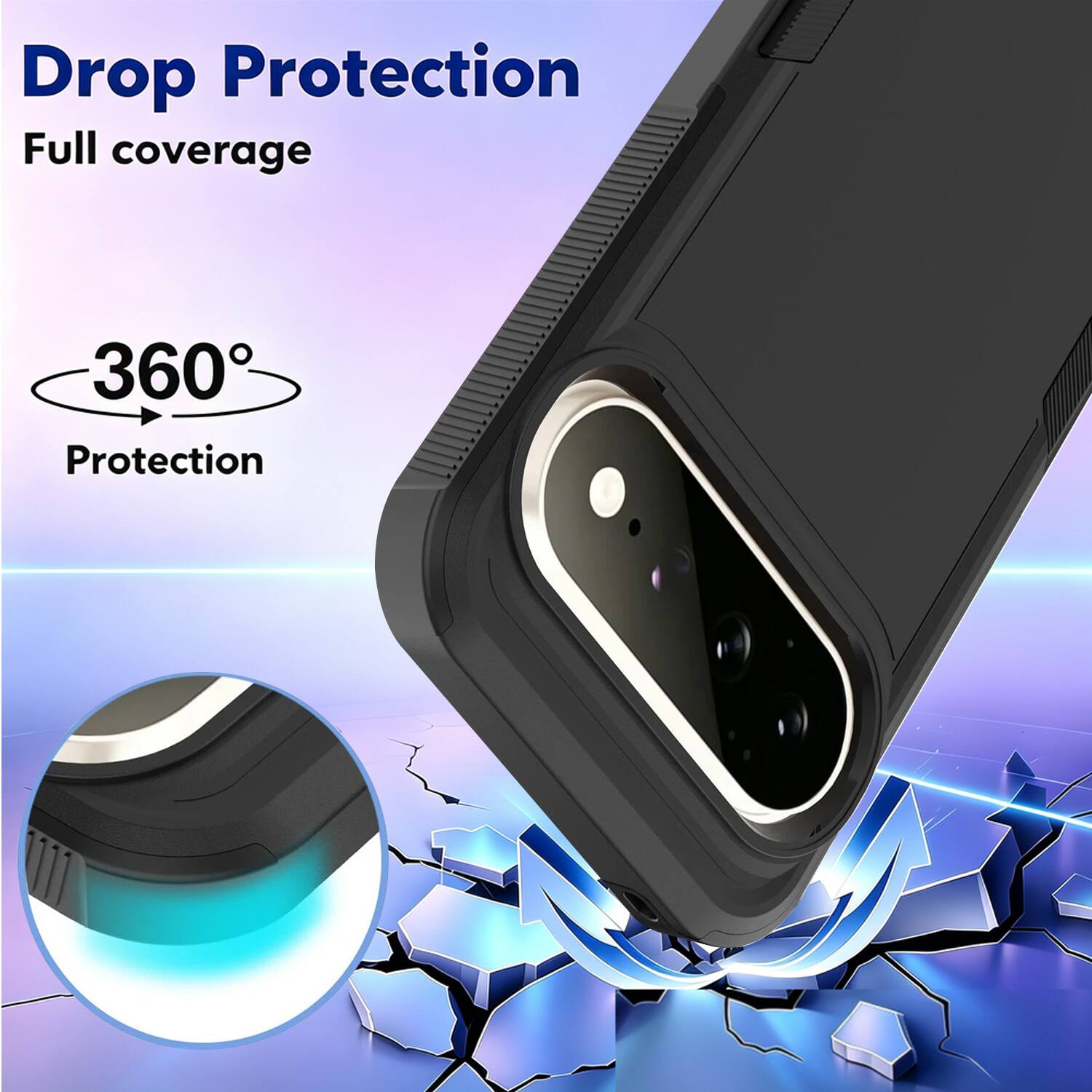 Drop Protection  
Full coverage  
360° Protection