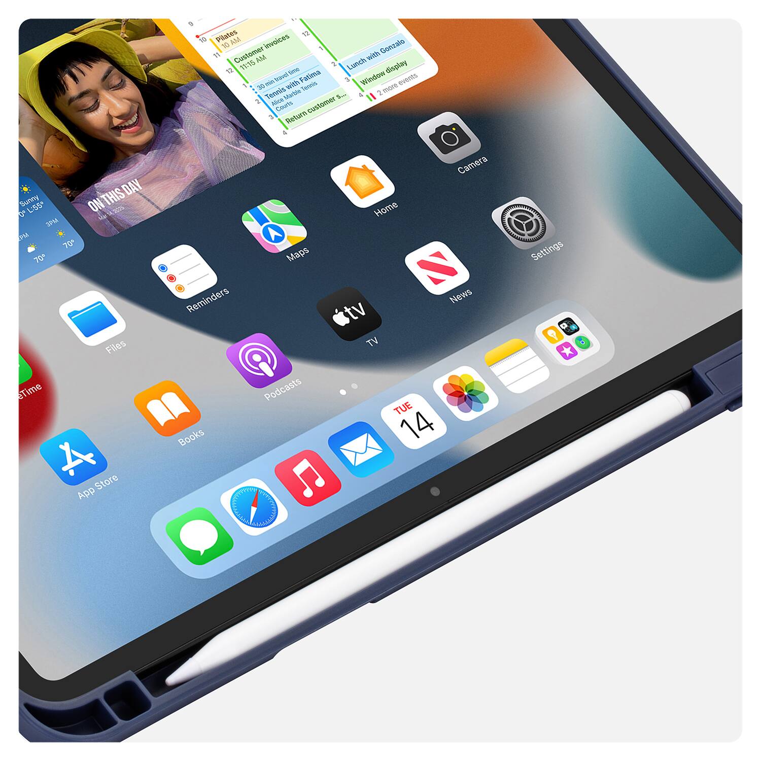 Plates 13 1s AM Invoices 10 1 Gonzalo 11 Customer 11:15 M 3 Lunch with 1 Se duplay Rin kaml with Fatima 5 Window events 30 Tereis more Tenois Marole L 2 3 Aloe Coufts customer Return & THIS DAY Sonmy L5S ON 0 d 120% SPM 0u 70 70 Files Time Store App A Maps Reminders Podcasts Books WTT PTY Camera Home N News tv TV TUE 14 Settings P *