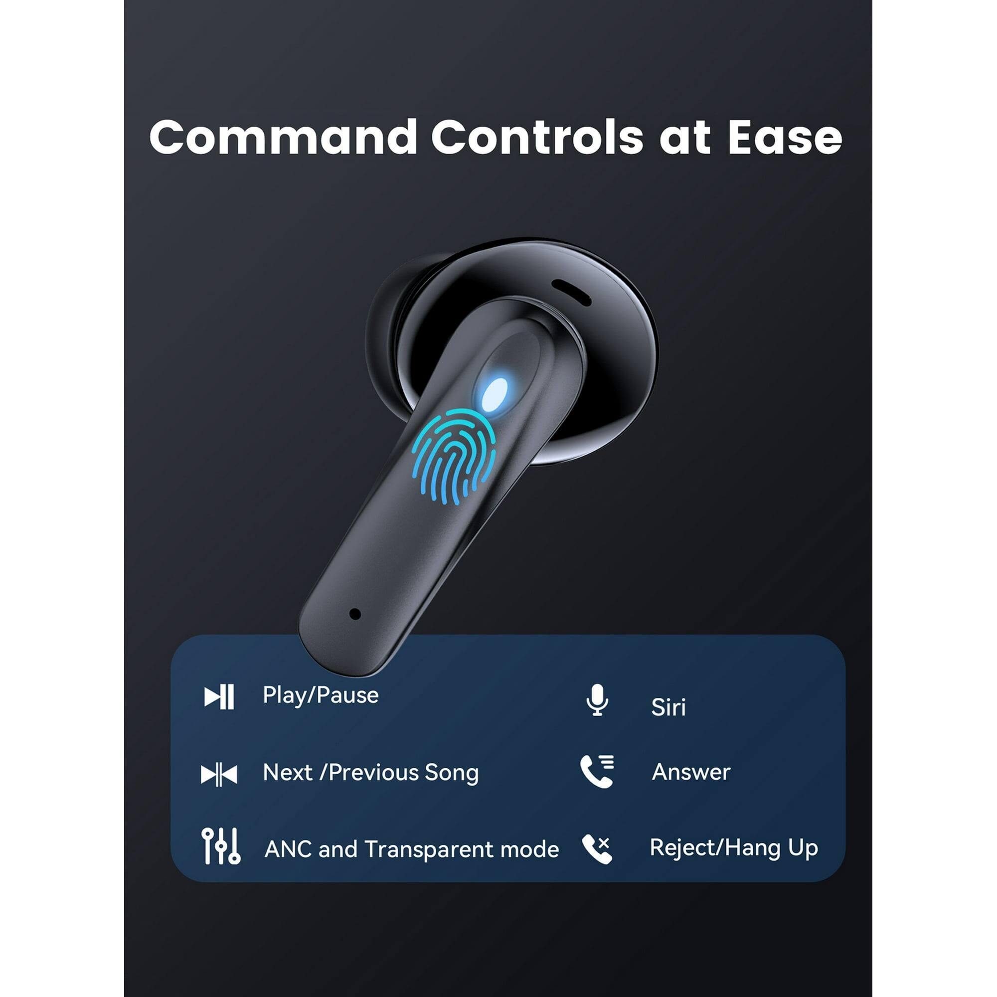 Command Controls at Ease

- Play/Pause
- Next / Previous Song
- Siri
- Answer
- ANC and Transparent mode
- Reject/Hang Up