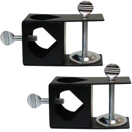 Sunnydaze - Outdoor Torch Deck Clamp Holder - Set of 2 - Black