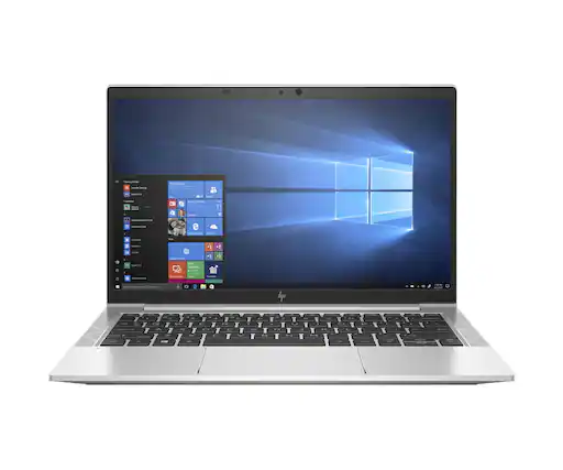 Front. HP - HP 830 G7 Core i7-10610U 1.8GHz, 16GB, 256GB NVMe, 13.3" FHD, Windows 11 Pro 64-bit - Silver.