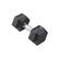 Front Zoom. Inspire - Fitness 15 LB Rubber Dumbbell - Black.