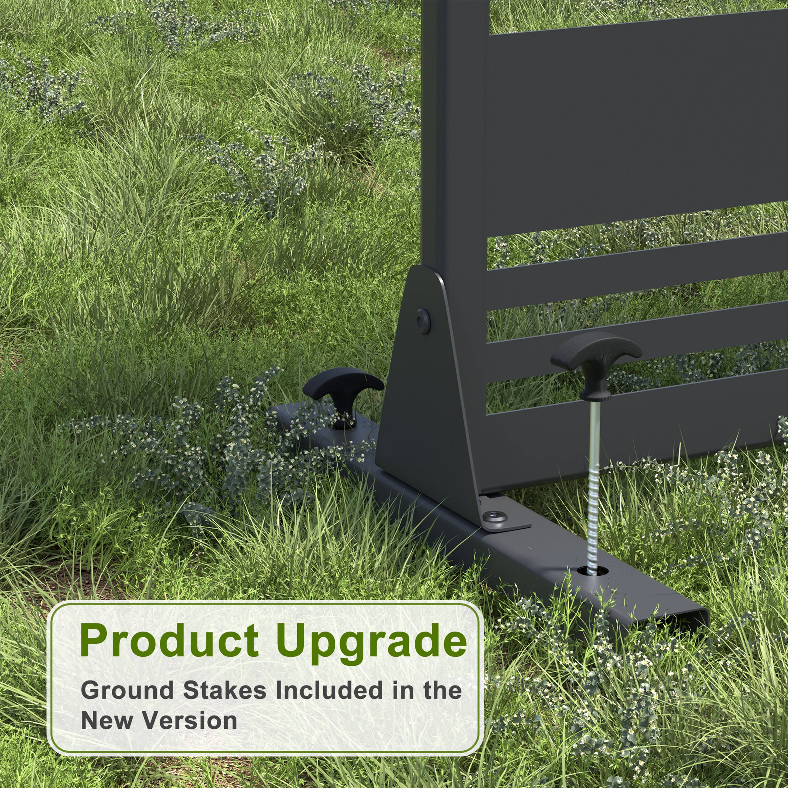 Product Upgrade  
Ground Stakes Included in the New Version