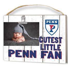 Jardine - Pennsylvania Quakers 8'' x 10'' Cutest Little Weathered Logo Clip Photo Frame - White