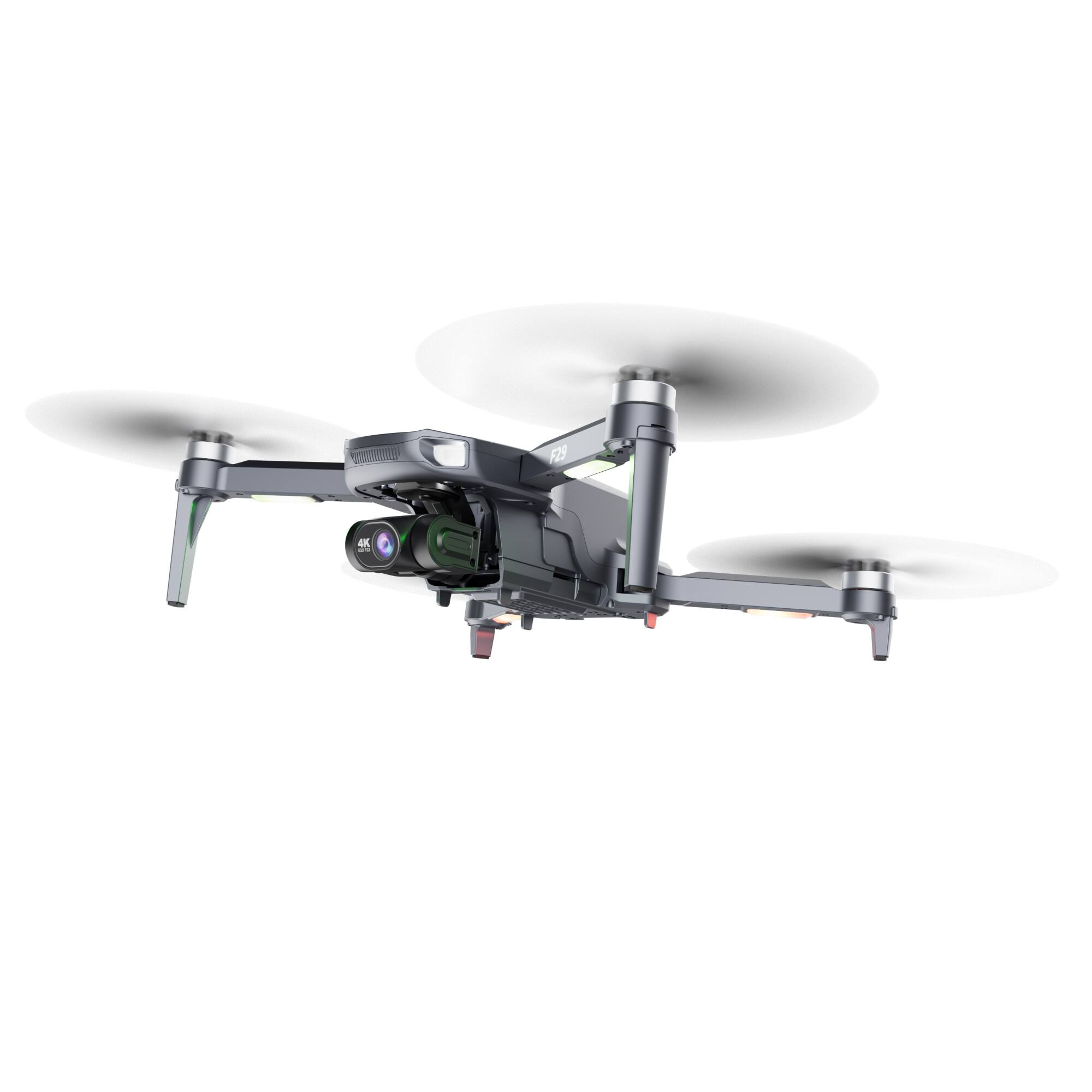 Back. Contixo - F29 Altura Max 4K GPS Drone with 3-Axis Gimbal, 5" Screen Remote, 3KM Range, 23-Min Flight, No FAA Needed - Dark gray.