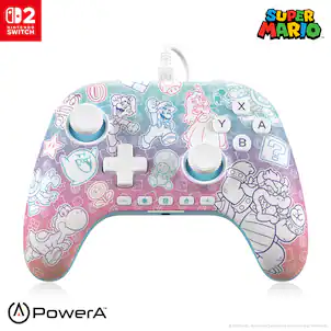 PowerA - Advantage Wired Controller for Nintendo Switch 2 - Mushroom Kingdom