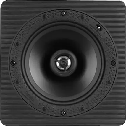 Front. Definitive Technology - DI Series 6-1/2" Square In-Ceiling Speaker (Each) - White.