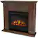 Left Standard. Real Flame - Slim Wall Mountable Electric Fireplace - Indoor Usage - Vintage Black Maple.