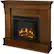 Real Flame Chateau Electric Fireplace In Espresso - VividFlame Technology, Mantel Included, Heats Up To 1000 Sq Ft