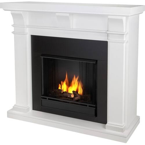Front Standard. Real Flame - Porter Indoor Ventless Gel Fireplace - White.