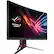 Left. ASUS - ROG Strix XG27VQ 27" LED Curved FHD FreeSync Monitor - Red/dark gray.