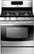Front. Samsung - 30" Self-Cleaning Freestanding Gas Convection Range - Black stainless steel.
