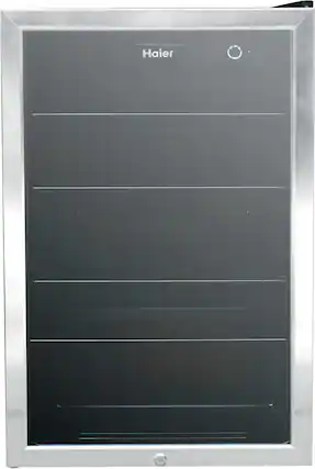Front. Haier - 150-Can Beverage Cooler.