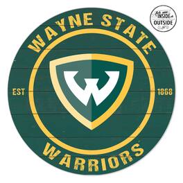 Jardine - Wayne State Warriors 20" x 20" Indoor/Outdoor Circle Sign - Green