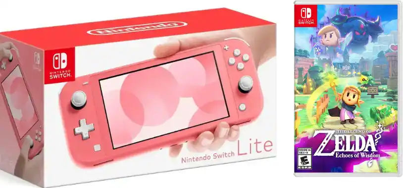 Pink Nintendo Switch Lite Coral Games Switch Lite Coral Bundle