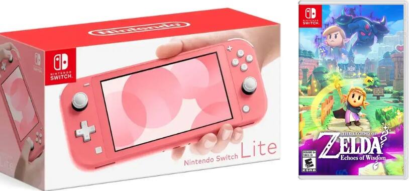Pink Nintendo Switch Lite Coral Games Switch Lite Coral Bundle