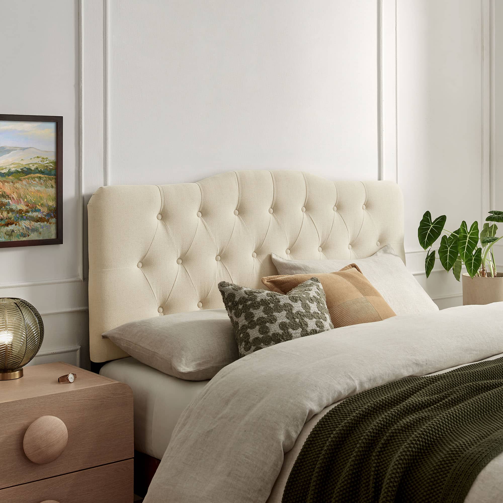 Annabel Upholstered Headboard by Modway - Linen price history on PriceWatchPro