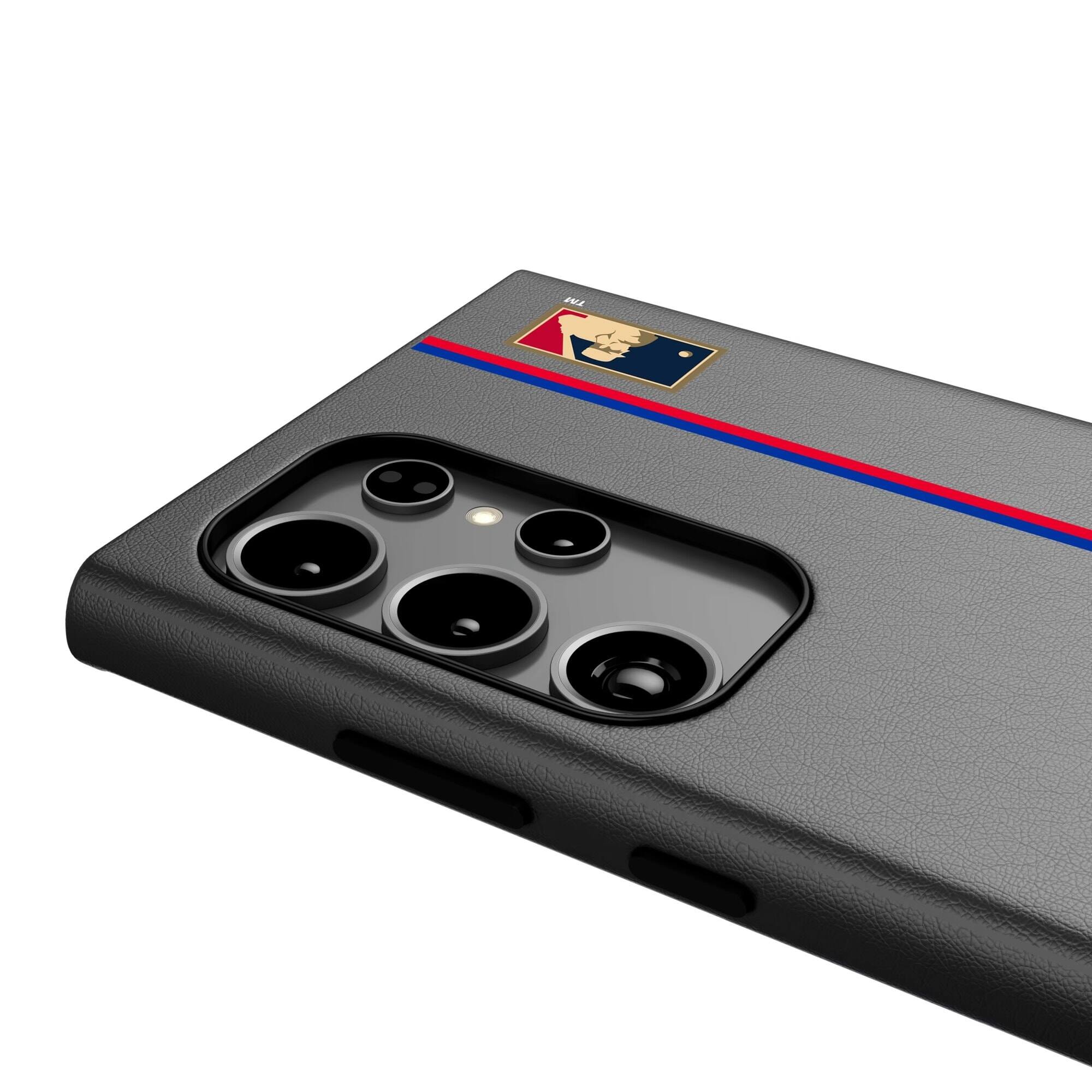 Alt View 2. Keyscaper - Texas Rangers Galaxy Magnetic Bump Case - S24 Ultra - Black.