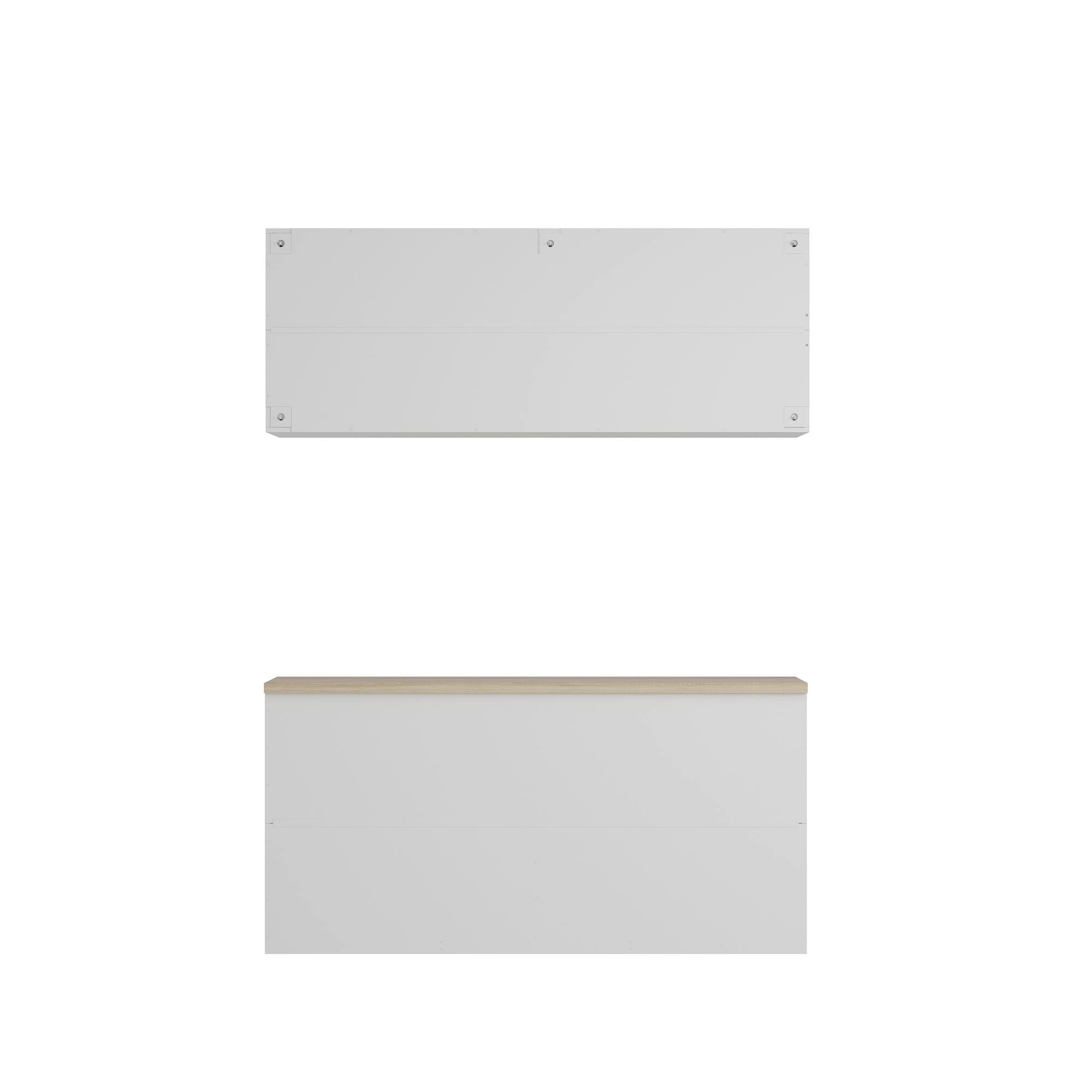 Back. FUFU&GAGA - FUFU&GAGA Modular Kitchen Bar Cabinet Set Versatile Storage for Every Space - White.