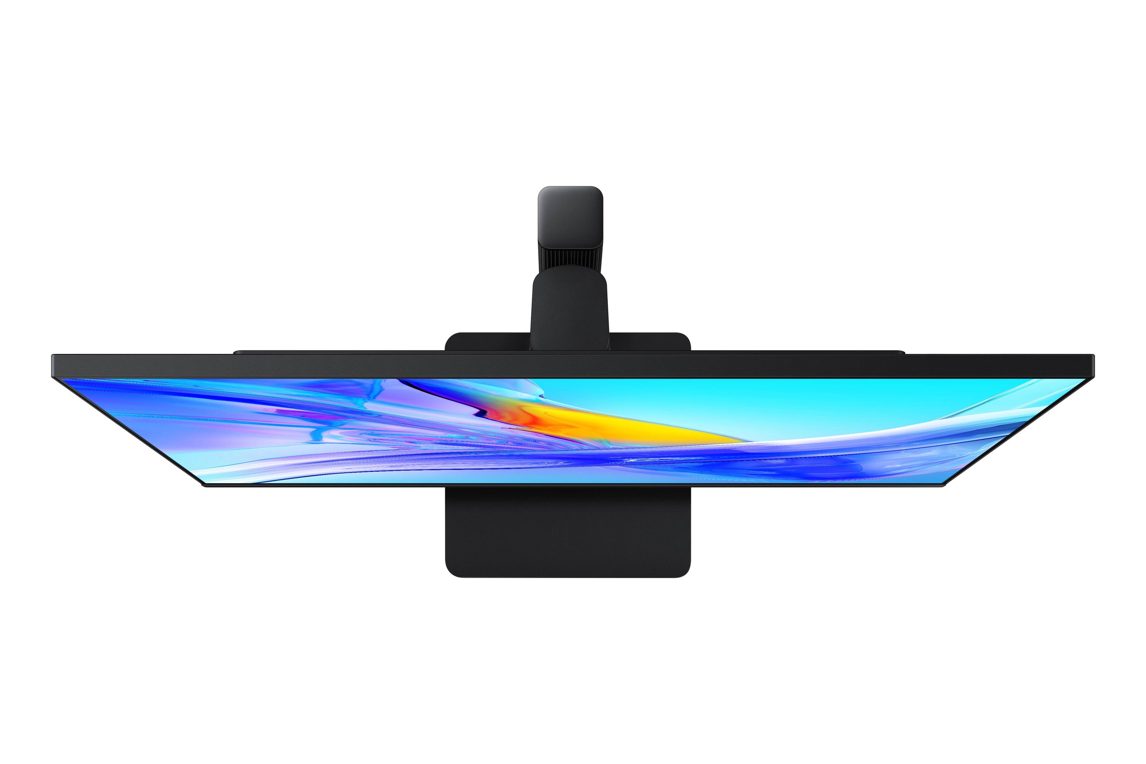 Back. Samsung - Samsung 27" ViewFinity S8 (S80UD) 4K UHD HDR10 Monitor with Ergonomic Stand (DisplayPort, HDMI, USB-C) - Black.