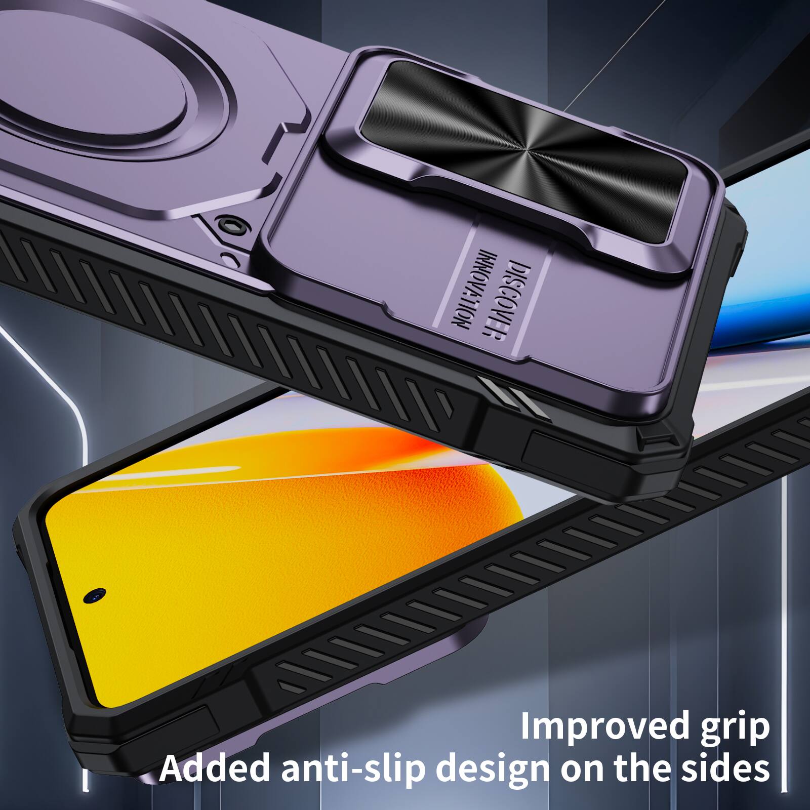 INNOVATION DISCOVER

Improved grip
Added anti-slip design on the sides