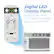Digital LED Display Panel with 24-hour timer, adjustable thermostat, and fan only function
TEMP TIMER CHECK FILTER AUTO COOL LOW DRY MED FAN HIGH MODE FAN ENERGY SAVER POWER
ON OFF SLEEP AUTO