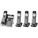 Left. Panasonic - KX-TGF574S Link2Cell DECT 6.0 Expandable Cordless Phone System with Digital Answering System - Silver.