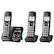 Left. Panasonic - KX-TGD563M Link2Cell DECT 6.0 Expandable Cordless Phone System with Digital Answering System - Metallic Black.