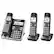 Left. Panasonic - KX-TGF573S Link2Cell DECT 6.0 Expandable Cordless Phone System with Digital Answering System - Silver.