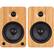 Left. Kanto - 5-1/4" Powered Wireless 2-Way Bookshelf Speakers (Pair) - Bamboo.