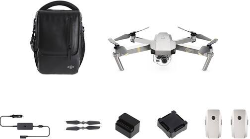 DJI - Mavic Pro Platinum Quadcopter Fly More Combo - Platinum
