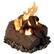 Front Standard. Real Flame - 4-Can Outdoor Log Set - Outdoor - Oak.