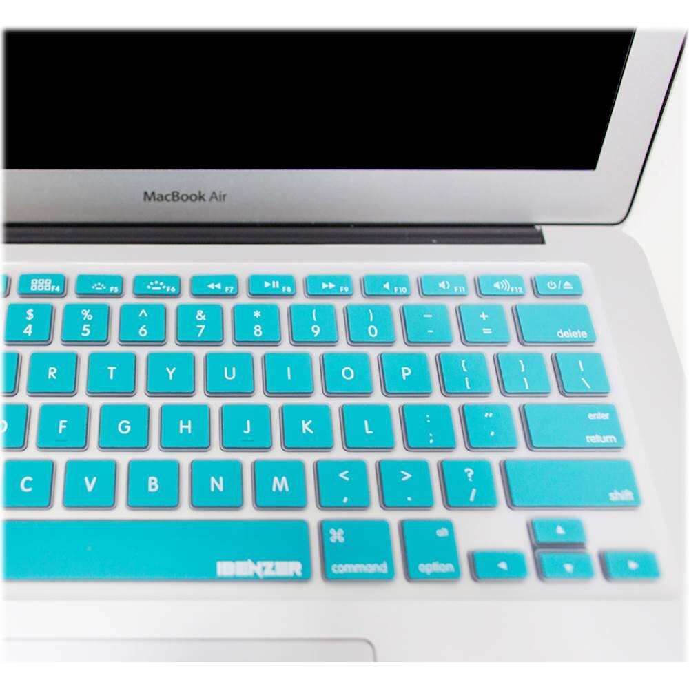 Best Buy: iBenzer Keyboard Cover for Apple® MacBook® Turquoise Best Buy: iBenzer Keyboard Cover for Apple® MacBook® Turquoise