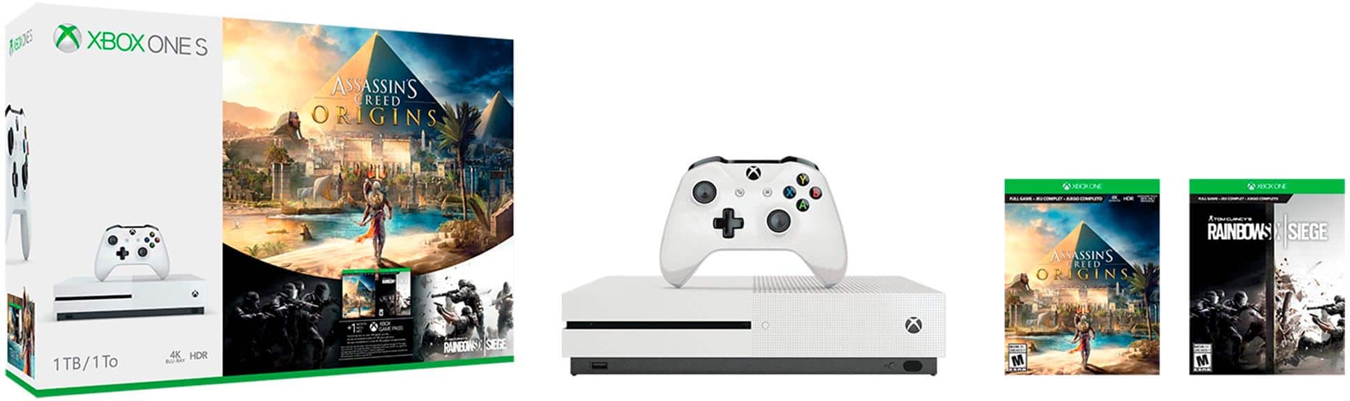 Best Buy: Microsoft Xbox One S 1TB Assassin's Creed Origins Bonus