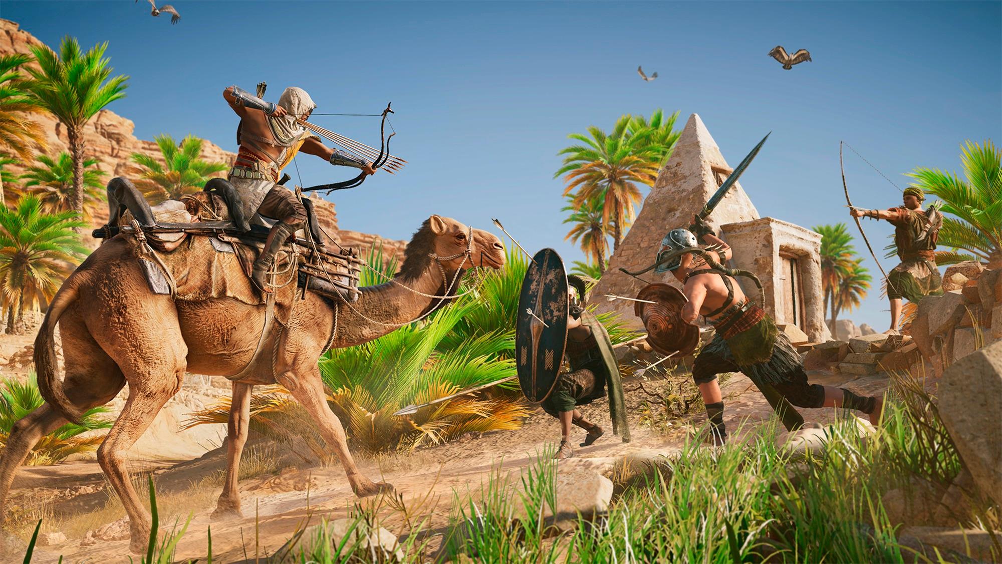 Assassin's Creed: Origins - Exclusive Gameplay - Free Roam / Side Quests /  Combat (Xbox One X) 