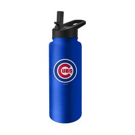 Logo Brands - Chicago Cubs 34oz. Quencher Bottle - Multicolor