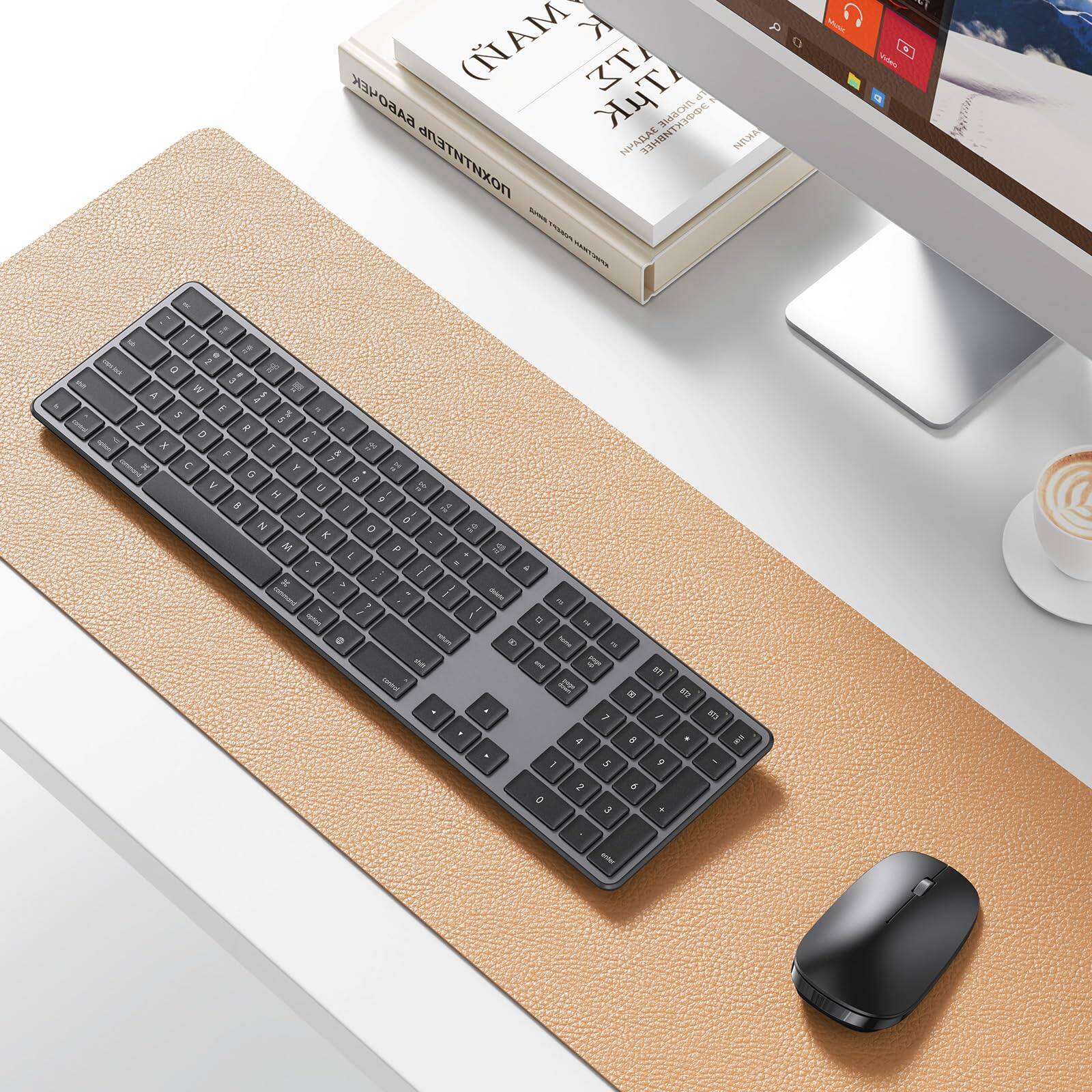 Alt View 6. Pacoar Cade - And Mouse For Wireless Multi-device With Numeric Keypad Combo Macbook Pro/air Imac Pro Mini Designed for Mac: This - Default.